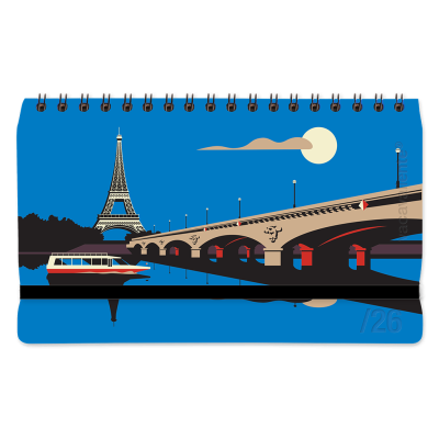 Agenda Plein air Voyage Paris pocket Vacavaliente