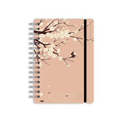 Agenda Studio Sakura rosa A5 diaria Vacavaliente