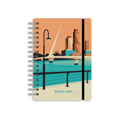 Agenda Studio Voyage Buenos Aires A5 diaria Vacavaliente
