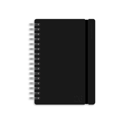 Agenda Studio Negro A5 semanal Vacavaliente