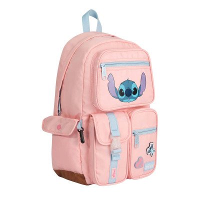 Mochila espalda Stitch Pink Mooving