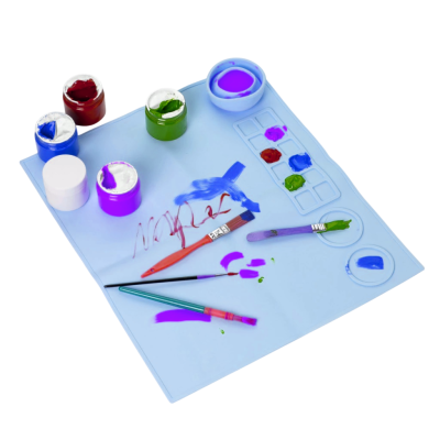 Base de silicona para artes con mezclador y vaso Celeste Olami