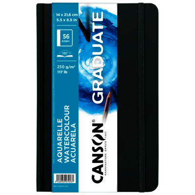 Album Book Graduate Aquarelle 14x21,6 cm 250 gramos 28 hojas Canson