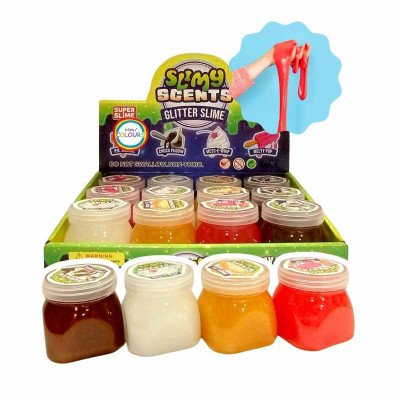 Slime con aroma y brillo en frasco Colours