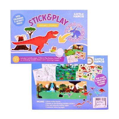 Album + stickers reutilizables dino Colours