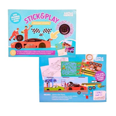 Álbum + stickers reutilizables vehículos Colours