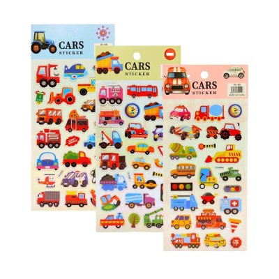 Stickers Goma Eva Autos Colours