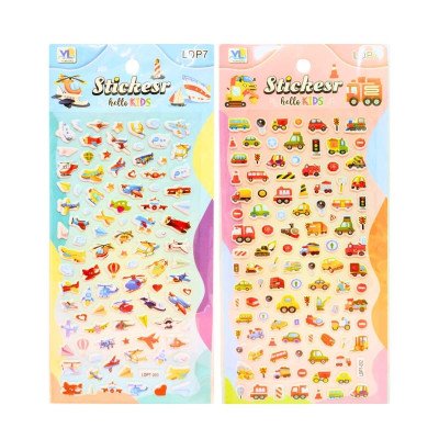 Stickers mini Goma Eva autos Colours