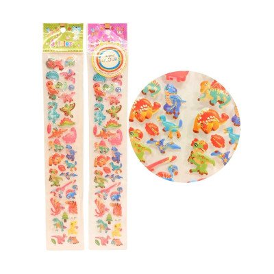 Stickers pop up Dinos Colours
