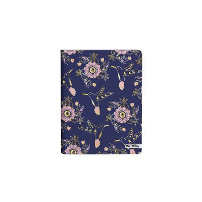 Cuaderno 16x21 cm cosido tapa flexible Boho I x 48 hojas rayado Mooving