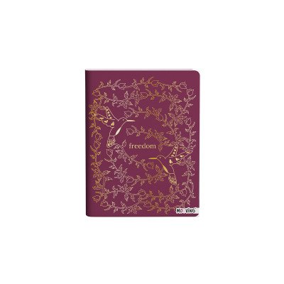 Cuaderno 16x21 cm cosido tapa flexible Boho II x 48 hojas rayado Mooving
