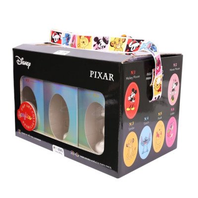 Set marcadores acrílicos Disney Pop art collectible + figura 3D Mooving