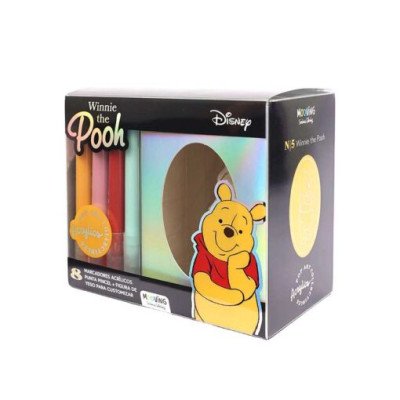 Set marcadores acrílicos Winnie the Pooh Pop art collectible + figura 3D Mooving