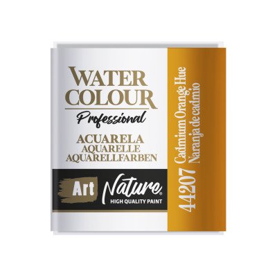 Acuarela en pan Naranja de Cadmio x4 gramos Art Nature