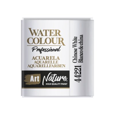 Acuarela en pan Blanco de China x4 gramos Art Nature