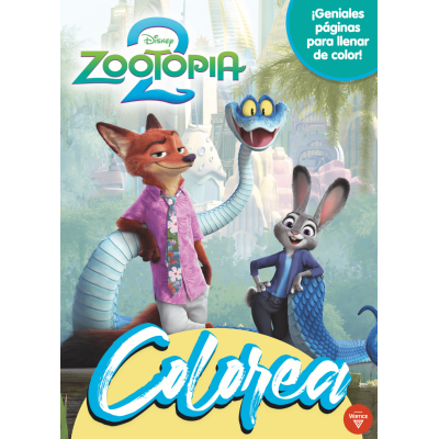 Libro para pintar x24 páginas Zootopia 2 N°7 Editorial Vértice