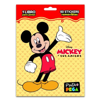 Sobre Pinta y pega Mickey y sus amigos Editorial Vértice
