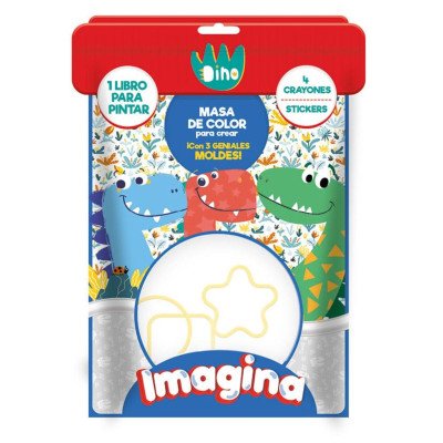 Flow pack Imagina masas de color Dino Editorial Vértice