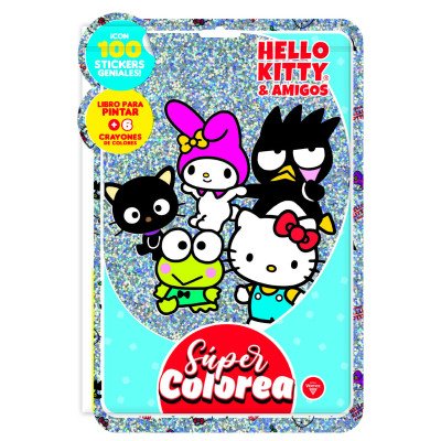 Flow Pack Super colorea Hello Kitty & Friends Editorial Vértice