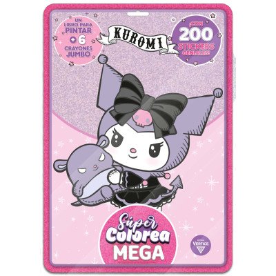 Flow pack Mega colorea Kuromi Editorial Vértice