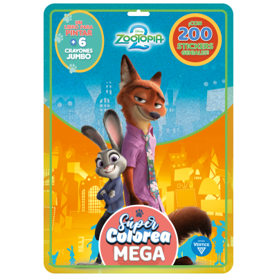Flow pack Mega colorea Zootopia 2 Editorial Vértice