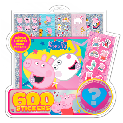 Blister de 600 stickers Peppa Pig Editorial Vértice
