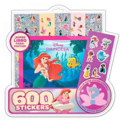 Blister de 600 stickers Princesas Editorial Vértice