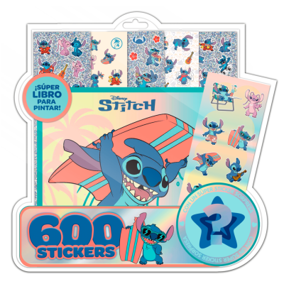 Blister de 600 stickers Stitch Editorial Vértice