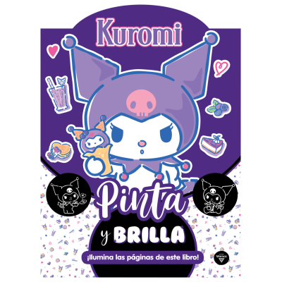 Libro para para pintar x 40 paginas con troquel Kuromi Editorial Vértice