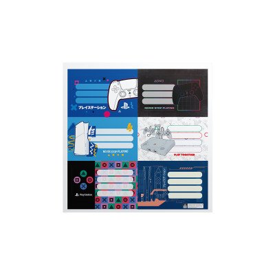 Etiquetas Play Station x12 unidades Mooving