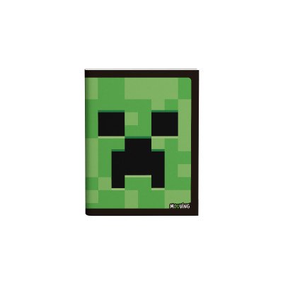 Cuaderno 16x21 cm tapa flexible Minecraft x 48 hojas rayado Mooving