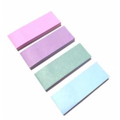 Nota adhesiva 25x74mm x100 hojas PASTELES surtidos x 4 unidades Memo Fix