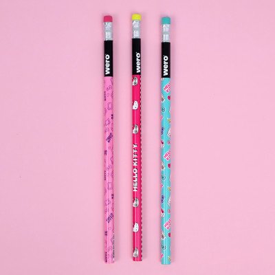 Lápiz negro con goma Hello Kitty x unidad Wero