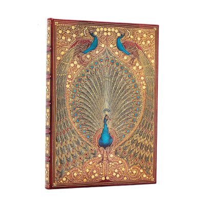 Cuaderno Pavos Reales De Hafez Midi Rayado Paperblanks