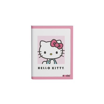 Cuaderno 16x21 cm cosido tapa flexible Hello Kitty x48 hojas rayado Mooving