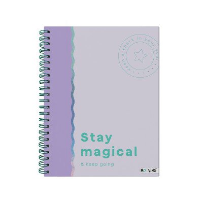 Cuaderno A4 con espiral A4 Pastel Block I tapa dura x96 hojas rayado Mooving
