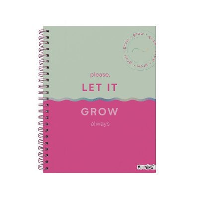 Cuaderno A4 con espiral A4 Pastel Block II tapa dura x96 hojas rayado Mooving