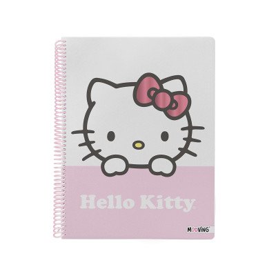 Cuaderno con espiral A4 tapa flexible Hello Kitty I x80 hojas rayado Mooving