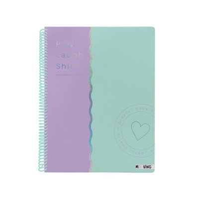 Cuaderno con espiral A4 tapa flexible Pastel Block I x80 hojas rayado Mooving