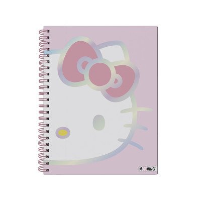 Cuaderno con espiral A4 tapa dura Hello Kitty I x96 hojas rayado Mooving