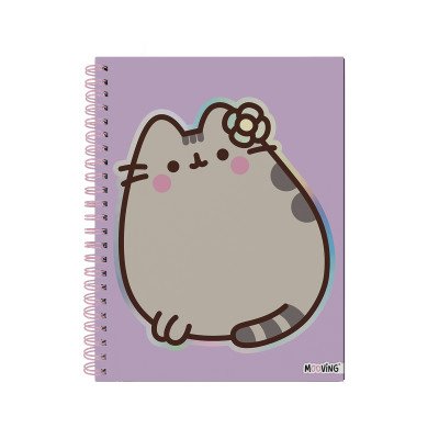 Cuaderno con espiral A4 tapa dura Pusheen I x96 hojas rayado Mooving