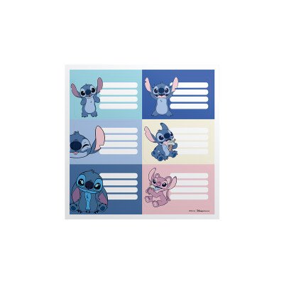 Etiquetas Stitch x12 unidades Mooving