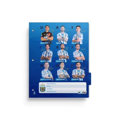 Set de Separadores Nº3 AFA x6 materias Mooving