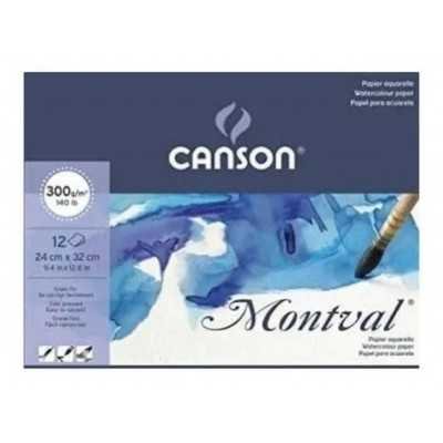 Block Montval 18x25 cm de 300 gramos x12 hojas Canson