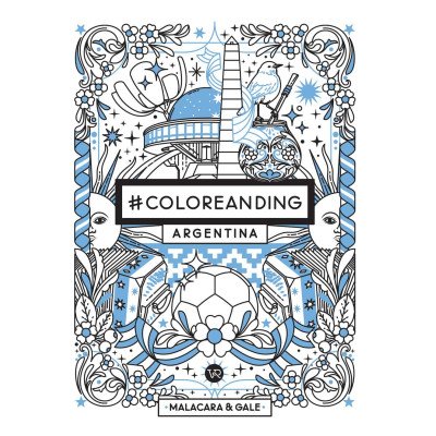 Libro para pintar Coloreanding Argentina V&R Editoras
