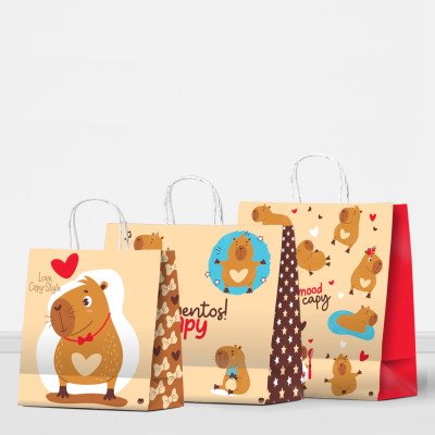 Bolsa regalo Mood Capy 22x10x24 cm Premium Pack