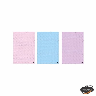 Carpeta Oficio 3 Solapas Brillos Estrellas Rideo