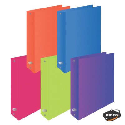 Carpeta 3 anillos 40 mm Neón Rideo