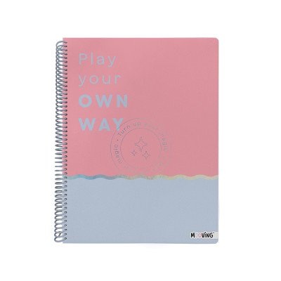 Cuaderno con espiral A4 tapa flexible Pastel Block II x80 hojas cuadriculado Mooving