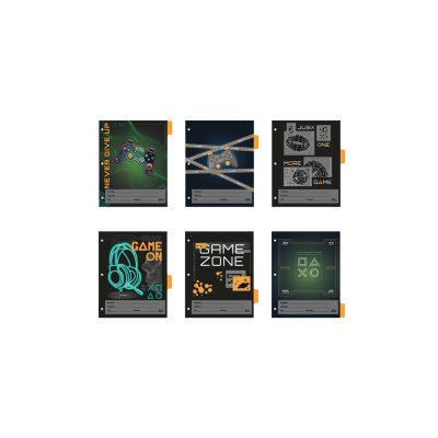 Separadores N°3 Game on para 6 materias FW